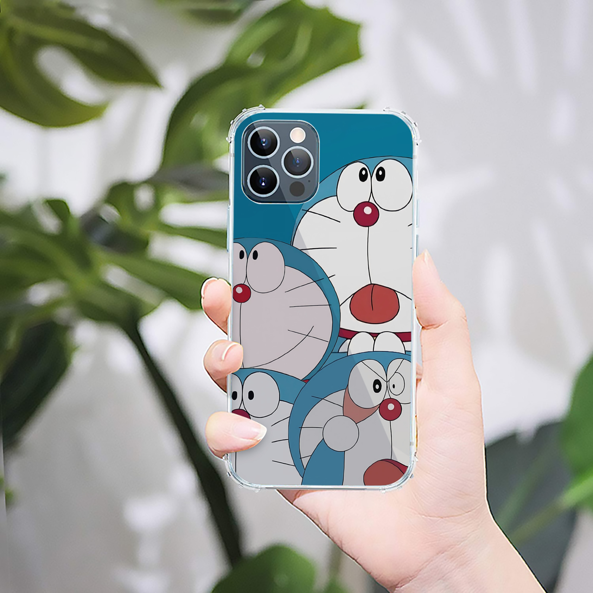 （画像用） ドラえもん Doraemon 【iPhone 12シリーズ対応】透明スマホケース（クリアソフトケース）